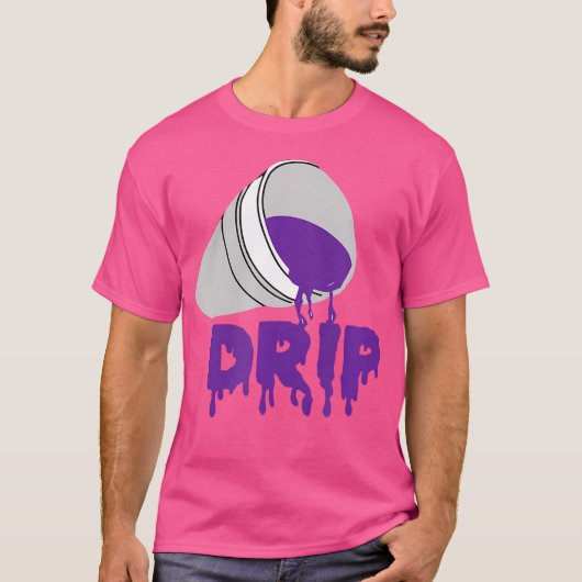 Codeine Dream Drip Paarse Hip Hop Rap Sociale Medi T-shirt (Voorkant)