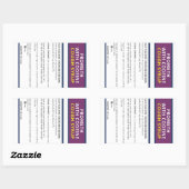 Codeïne promoten rechthoekige sticker (Vel)