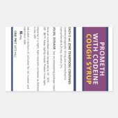 Codeïne promoten rechthoekige sticker (Voorkant)