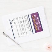 Codeïne promoten rechthoekige sticker (Envelop)