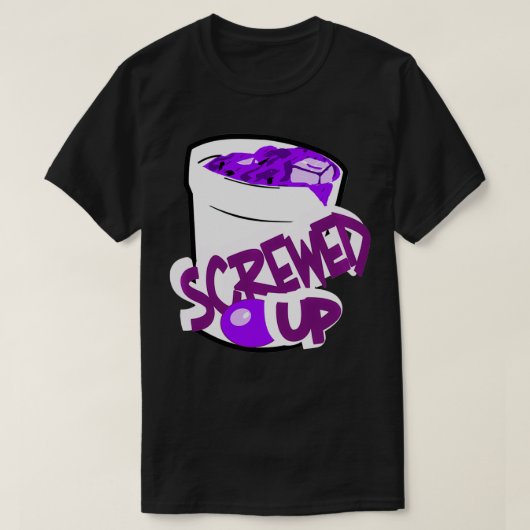 Codeïne Sizzurp in de hand geschroefd bij het test T-shirt (Design voorkant)