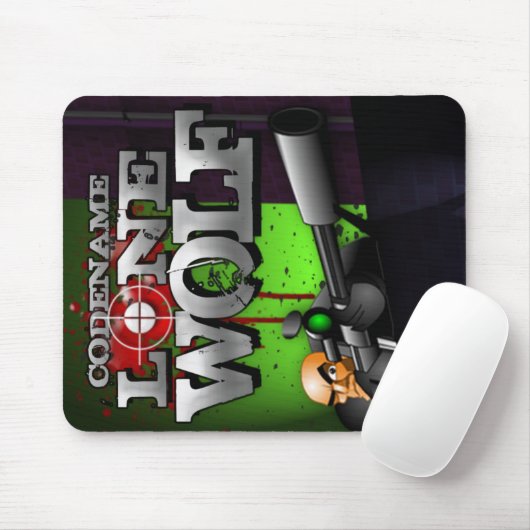 Codename Lone Wolf Mousepad Muismat (Met muis)