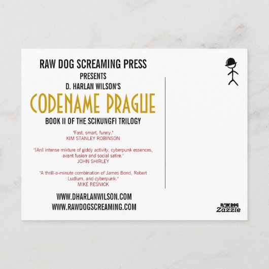 Codename Prague Briefkaart (Achterkant)