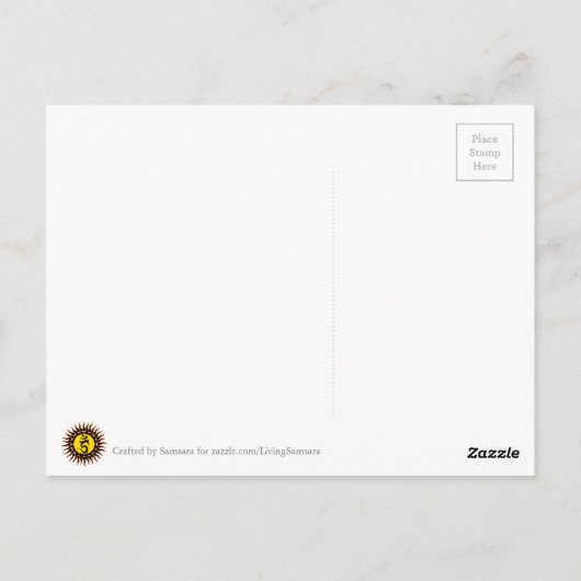 Codependentie vertelt het waarheidsgetrouwe Briefk Briefkaart (Achterkant)