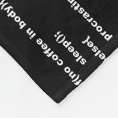 Codeprogramma Java Javascript Procrastation Fleece Deken (Hoek)