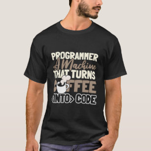 Coder Cafeïne - Ontwikkelaar Programmeren Koffie P T-shirt