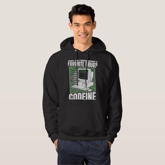 Coder Codeine Programmer Software Programmering Co Hoodie (Voorkant volledig)
