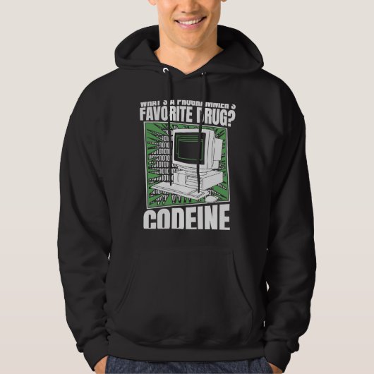 Coder Codeine Programmer Software Programmering Co Hoodie (Voorkant)