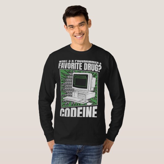 Coder Codeine Programmer Software Programmering Co T-shirt (Voorkant volledig)