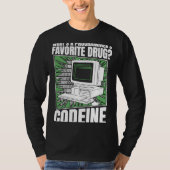 Coder Codeine Programmer Software Programmering Co T-shirt (Voorkant)