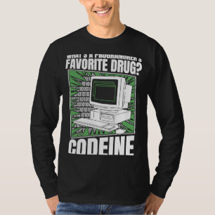 Coder Codeine Programmer Software Programmering Co T-shirt