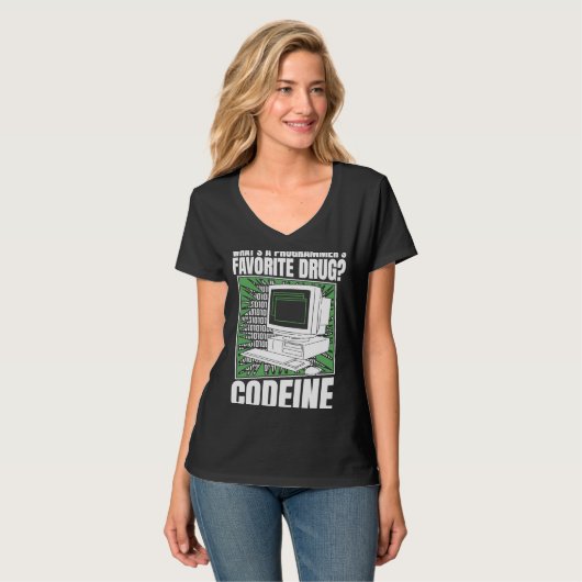 Coder Codeine Programmer Software Programmering Co T-shirt (Voorkant volledig)