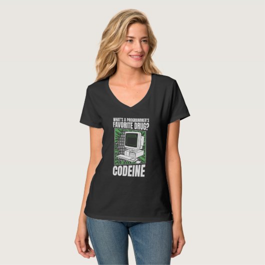 Coder Codeïne Programmeur Software Programmeren Co T-shirt (Voorkant volledig)
