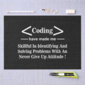 Coder Codeur Programmeur Codering Tissuepapier (Craft)