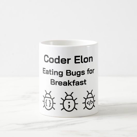 Coder Coffee Mok – Eten van insecten voor het ontb (Center)