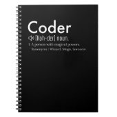 Coder Definition - taalliefhebbers programmeren Notitieboek (Voorkant)