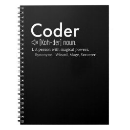 Coder Definition - taalliefhebbers programmeren Notitieboek