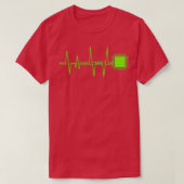 Coder en Admin hartslag Computer Chip Heart Rate T-shirt (Design voorkant)