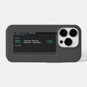 Coder Formaat Computerprogrammeur Notitieblok Donk iPhone Hoesje (Achterkant horizontaal)