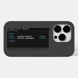 Coder Format Computer Programmer Notitieblok Donke Case-Mate iPhone 14 Pro Hoesje