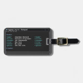 Coder Format Notitieblok Computer Programmer Donke Bagagelabel (Voorkant horizontaal)