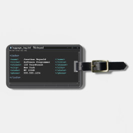 Coder Format Notitieblok Computer Programmer Donke Bagagelabel