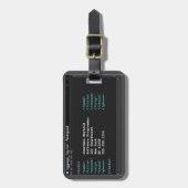 Coder Format Notitieblok Computer Programmer Donke Bagagelabel (Voorkant verticaal)