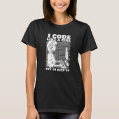 Coder Girl Programming Software Developer P T-shirt (Voorkant)