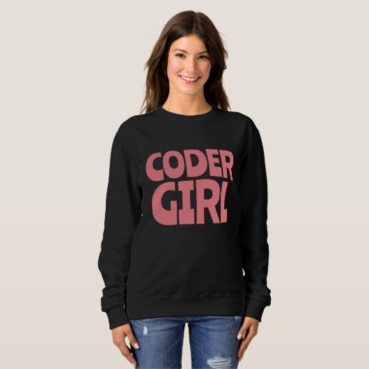 CODER GIRL T-SHIRTS SWEATSHIRIRS (Voorkant volledig)