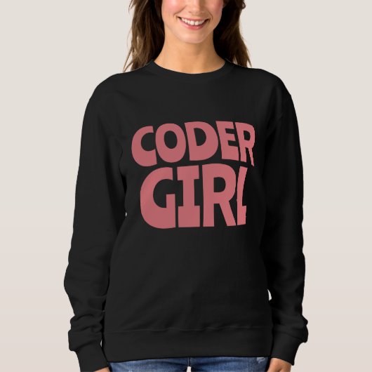 CODER GIRL T-SHIRTS SWEATSHIRIRS (Voorkant)