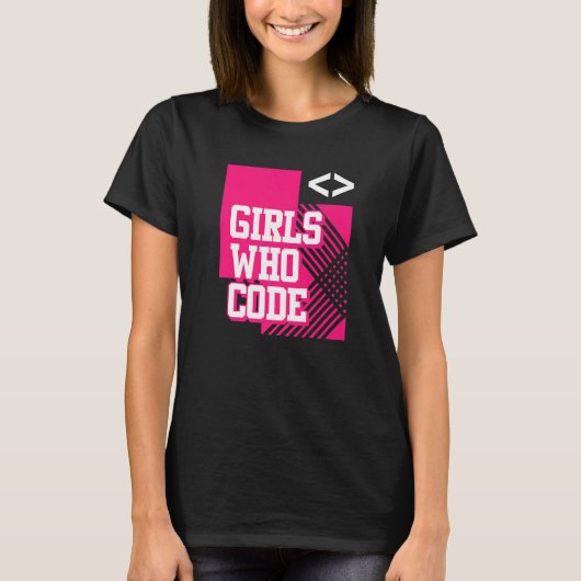 Coder Girls Programming - Software Developer Progr T-shirt (Voorkant)