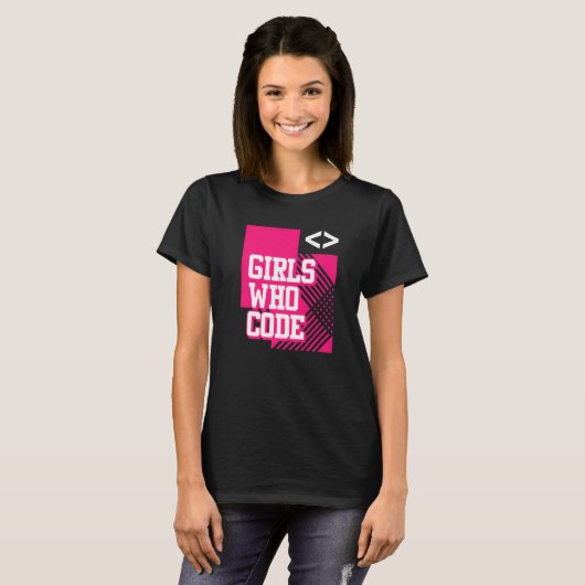 Coder Girls Programming - Software Developer Progr T-shirt (Voorkant volledig)