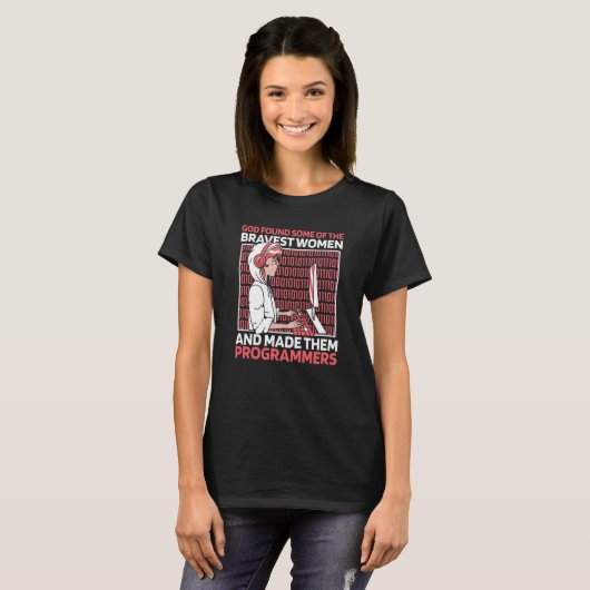 Coder God Ontwikkelaar Software Ingenieur Codeur P T-shirt (Voorkant volledig)