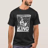 Coder King Programmer Developer Software Programmi T-shirt (Voorkant)