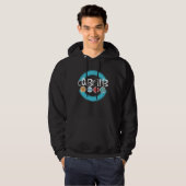 Coder Life Programmer Eat Sleep Code Repeat Coding Hoodie (Voorkant volledig)