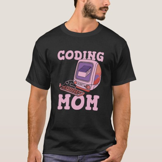 Coder Mam Coding Software Developer Pr T-shirt (Voorkant)