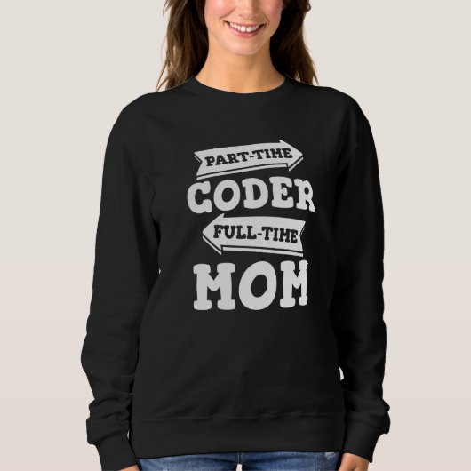 Coder Mam Software Engineer Developer Coding Progr Trui (Voorkant)