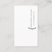 Coder Minimale CSS-computerprogrammeertechniek Visitekaartje (Achterkant)