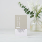 Coder Minimale CSS-computerprogrammeertechniek Visitekaartje (Staand voorkant)