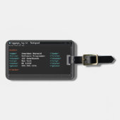 Coder Notitieblok Format Computer Programmer Donke Bagagelabel (Voorkant horizontaal)