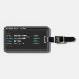 Coder Notitieblok Format Computer Programmer Donke Bagagelabel