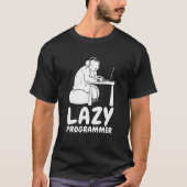 Coder Ontwikkelaar Codering Software Engineer Slot T-shirt (Voorkant)