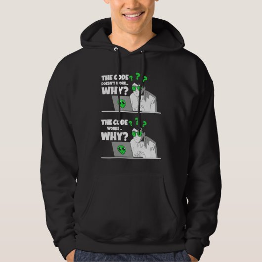 Coder Programmer Software Engineer  Idea IT Fan Hoodie (Voorkant)