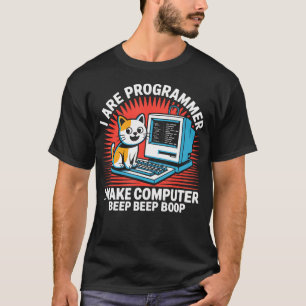 Coder Programmeur Kat Computer T-shirt