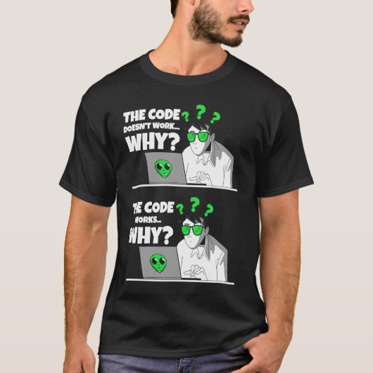 Coder programmeur software ingenieur Idee IT fan T-shirt (Voorkant)