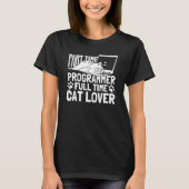 Coder Programming Developer Software  Coding Cat P T-shirt (Voorkant)