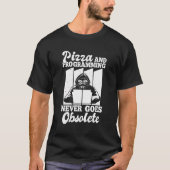 Coder Software Engineer Codering Programmeren Pizz T-shirt (Voorkant)