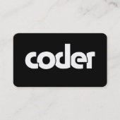 Coder Visitekaartje (Voorkant)