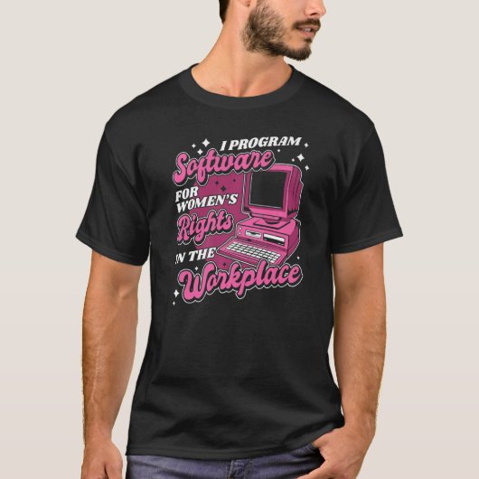 Coder Workplace Coding Software Engineer Program T-shirt (Voorkant)