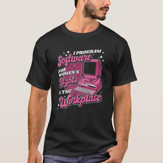 Coder Workplace Coding Software Engineer Programma T-shirt (Voorkant)
